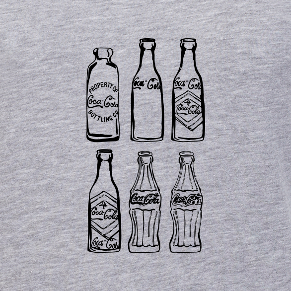 Warhol Coke bottle vase ~ graphite | Kiki Bridges