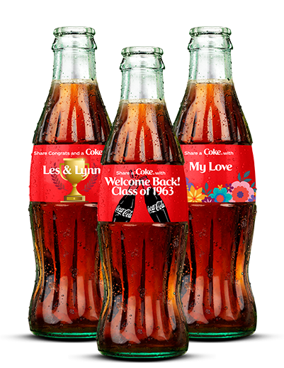 Coca - Cola No Sugar Glass Bottles 4x330mL Pack